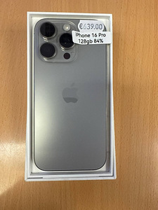 Apple iPhone 16 Pro 128Gb Natural Titanium в очень хорошем состоянии (1 фото из 1)