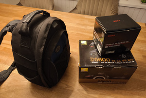 Nikon D5600 kogu komplekt (2 foto / 2)