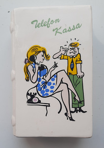Keraamiline rahatulp raamat "Telefon Kassa" retro (1 foto / 6)