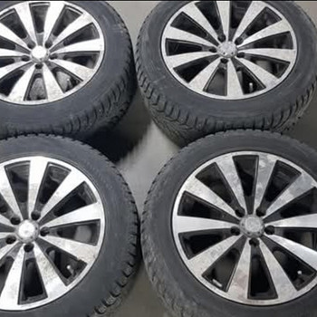 Литые диски R16 5x100 с зимними шинами Bridgestone 8 mm