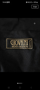 Vintage Giovani Men's Black Pleated Trousers (Wool Blend, Si (2 foto / 9)