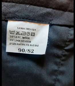 Vintage Giovani Men's Black Pleated Trousers (Wool Blend, Si (3 foto / 9)