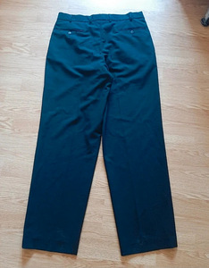 Vintage Giovani Men's Black Pleated Trousers (Wool Blend, Si (7 foto / 9)