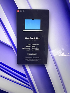 Macbook pro 16" 2021 (4 foto / 7)
