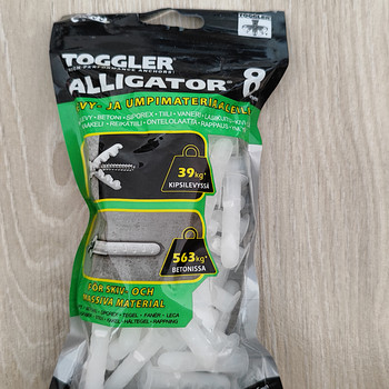 Анкер дюбель Toggler. ALLIGATOR. Snapskru.
