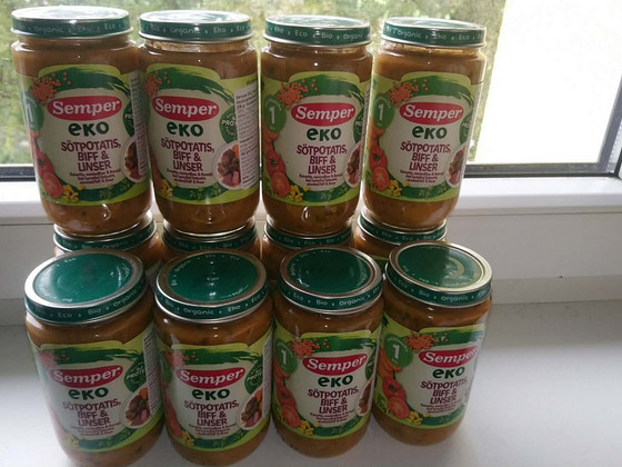 Semper пюре из батата, говядины и чечевицы 235 г с 1 года