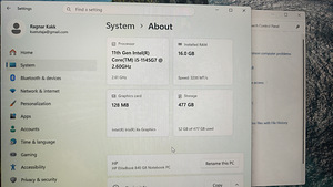 Ноутбук HP EliteBook G8 I5 11gen/16GB/512GB/Win11pro (2 фото из 10)