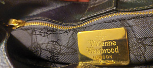 Сумка из зернистой кожи Vivienne Westwood — мятно-зелёная (4 фото из 9)