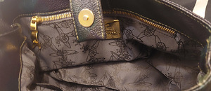 Сумка из зернистой кожи Vivienne Westwood — мятно-зелёная (7 фото из 9)