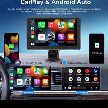 7” universaalne automeediamängija – Apple CarPlay & Android
