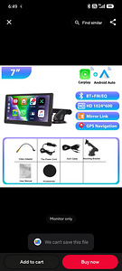 7” universaalne automeediamängija – Apple CarPlay & Android (3 foto / 6)