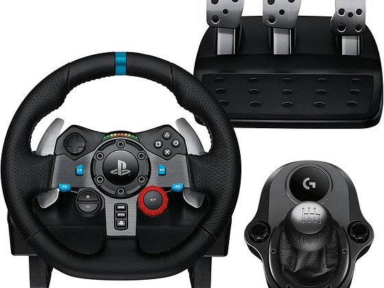Logitech G29 Driving Force Wheel + Gearshift