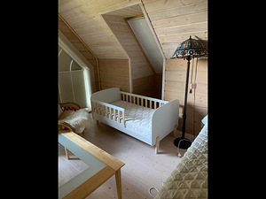 Lastevoodi Kiddy 70×140 valge koos matratsiga (3 foto / 3)