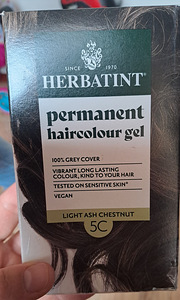Herbatint 5C (Light Ash Chestn) püsiv geelvärv juustele (1 foto / 1)