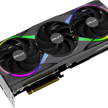 PNY GeForce RTX 5080 ARGB Epic-X RGB с заводским разгоном, с тремя вентиляторами