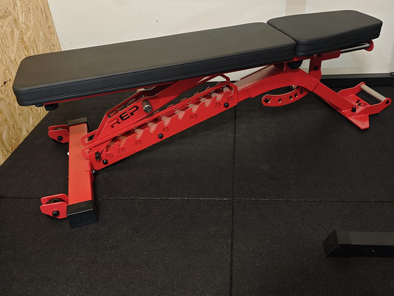 REP Fitness BlackWing Adjustable Bench + Leg Roller