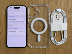Apple iPhone 16 Black 128GB в хорошем состоянии, аккумулятор 100%. Гарантия (8 фото из 9)