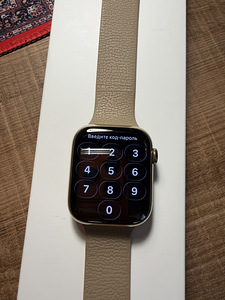 Apple Watch 7 stainless steel gold LTE (4 foto / 7)