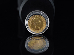Münt 1965 Gold Sovereign Elizabeth II Young Head 916 (1 foto / 2)