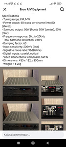 NAD surround sound receiver T742, Schneider põrandakõlarid (3 foto / 6)