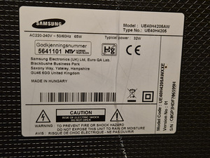 40" Телевизор Samsung UE40H4205 (белые точки на экране) (4 фото из 5)