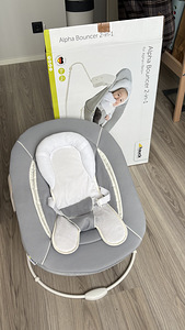 Шезлонг HAUCK 2in1 ALPHA BOUNCER, Stretch grey (1 фото из 4)