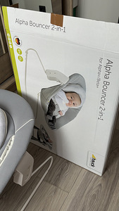 Шезлонг HAUCK 2in1 ALPHA BOUNCER, Stretch grey (2 фото из 4)