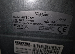 Стиральная машина Whirlpool AWE 7526 6 кг 1000 об/мин (6 фото из 7)