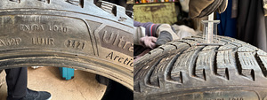 Goodyear UltraGrip Arctic 2 245/40R18 talverehvid (naast) (10 foto / 10)