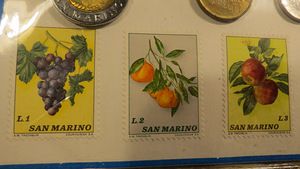 San Marino mündid 8 tk ja postmargid 5 tk (5 foto / 6)