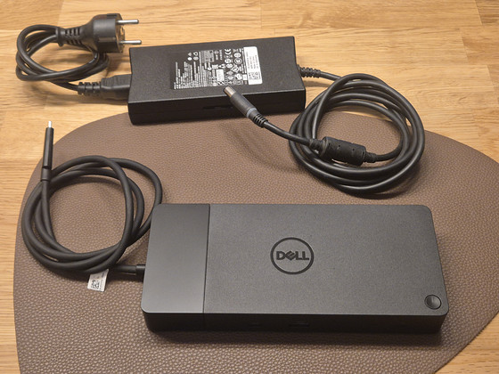 Док-станция Dell WD19 USB-C + зарядное устройство Dell 130W, адаптер