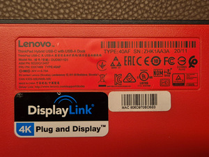 Lenovo ThinkPad USB-C док-станция / док + зарядное устройство Lenovo 135W (5 фото из 8)