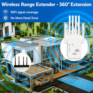 Wi-Fi signaali võimendi kuni 1800 Mbit/s , Must Internet (2 foto / 7)