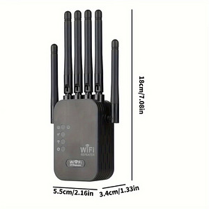 Wi-Fi signaali võimendi kuni 1800 Mbit/s , Must Internet (5 foto / 7)