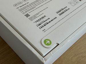 Apple Macbook Air 13 M5 16/512GB Silver/Skyblue uus! (4 foto / 5)