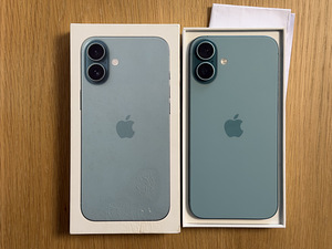 Apple iPhone 16 Plus бирюзовый 128GB, в хорошем состоянии, аккумулятор 98%, гара... (1 фото из 8)