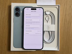 Apple iPhone 16 Plus бирюзовый 128GB, в хорошем состоянии, аккумулятор 98%, гара... (8 фото из 8)