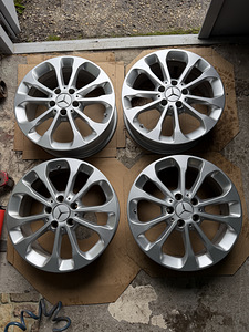 17" оригинальные диски Mercedes-Benz 5x112 + датчики (2 фото из 9)
