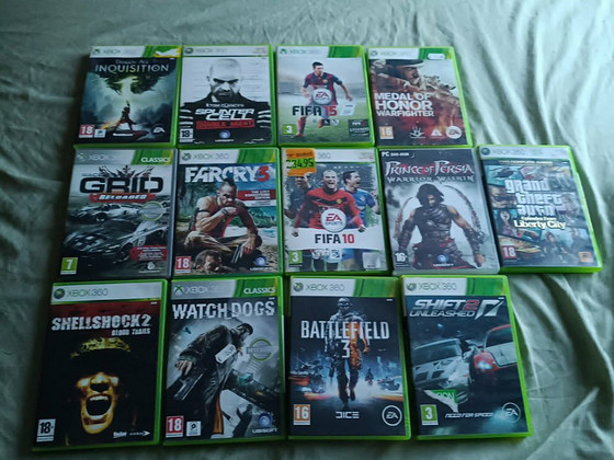 Xbox 360 slim + mängud