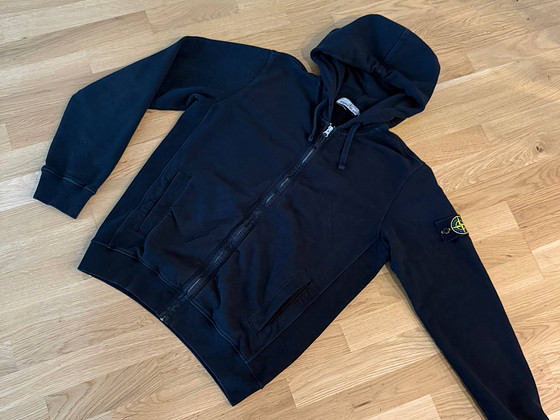 Stone Island зип-худи черное