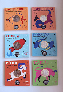 Astrological signs - Full collector box 12 - 5€ coins (5 фото из 8)