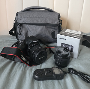 Canon 250d + EF-S 18-55mm III + EF 50mm STM (1 foto / 3)