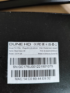 Meediapleier Dune HD Real Vision 4K (2 foto / 2)