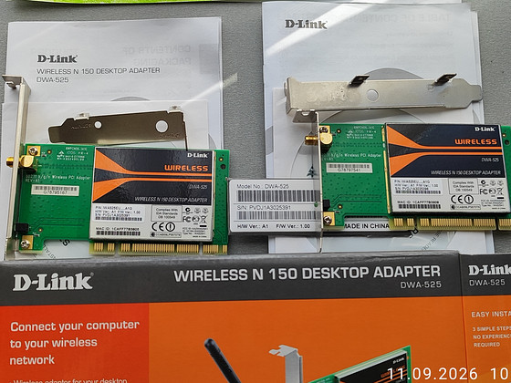D-link DWA-520 wifi adapter 2 tk.