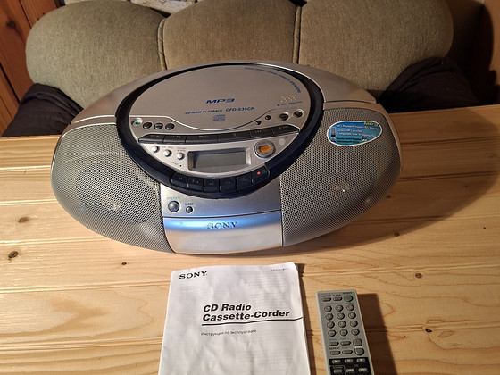 Sony CD + радио + кассета