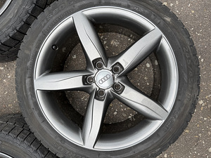 18" оригинальные диски Audi 5x112 + 245/45/18 m+s (4 фото из 10)