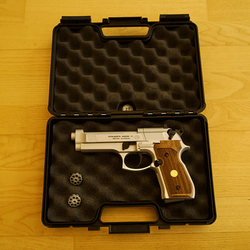 Beretta M92 FS Wood & Nickel 4,5 mm Diabolo CO₂ õhupüstol