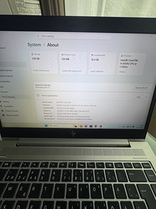 HP EliteBook 840 G5 — i5 / 16 GB RAM / SSD 256 GB (5 foto / 7)