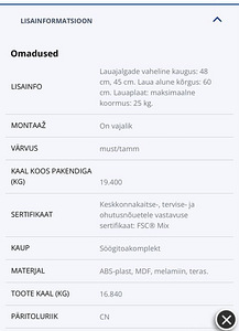 Köögilaud ja 2 tooli (3 foto / 4)