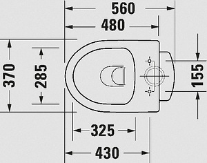 DURAVIT унитаз с нижним выпуском и сиденьем-крышкой (soft cl (2 фото из 7)